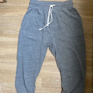 vintage sundry crop sweat pants grey